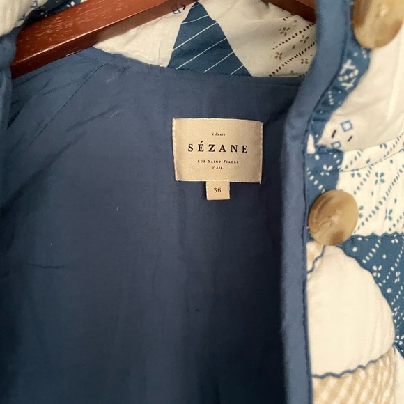 Sezane Leopold patchwork cotton Jacket 36 - Picture 5 of 5